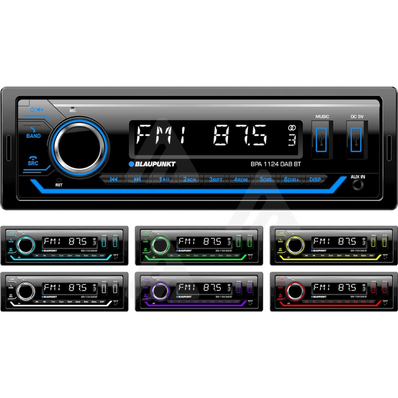 Blaupunkt autoradio 1-DIN, DAB+, Bluetooth,...
