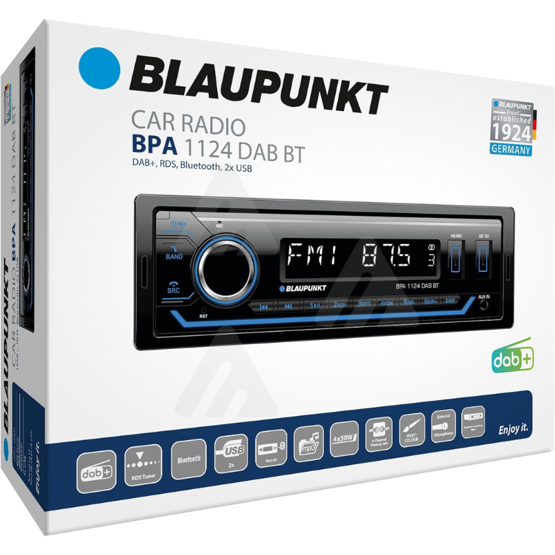 Blaupunkt autoradio 1-DIN, DAB+, Bluetooth,...