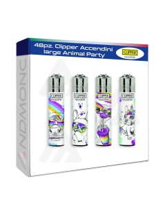48pz. Clipper Accendini Pietrina large Animal Party