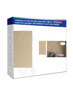 Adesivo carta da parato 3pz. effetto marmo grigio 30x60cm...