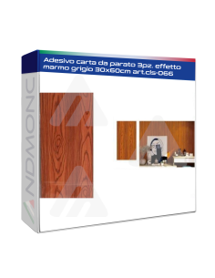 Adesivo carta da parato 3pz. effetto marmo grigio 30x60cm...