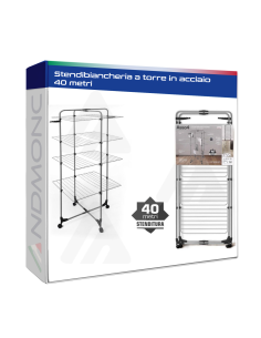 Stendibiancheria a torre in acciaio 40 metri