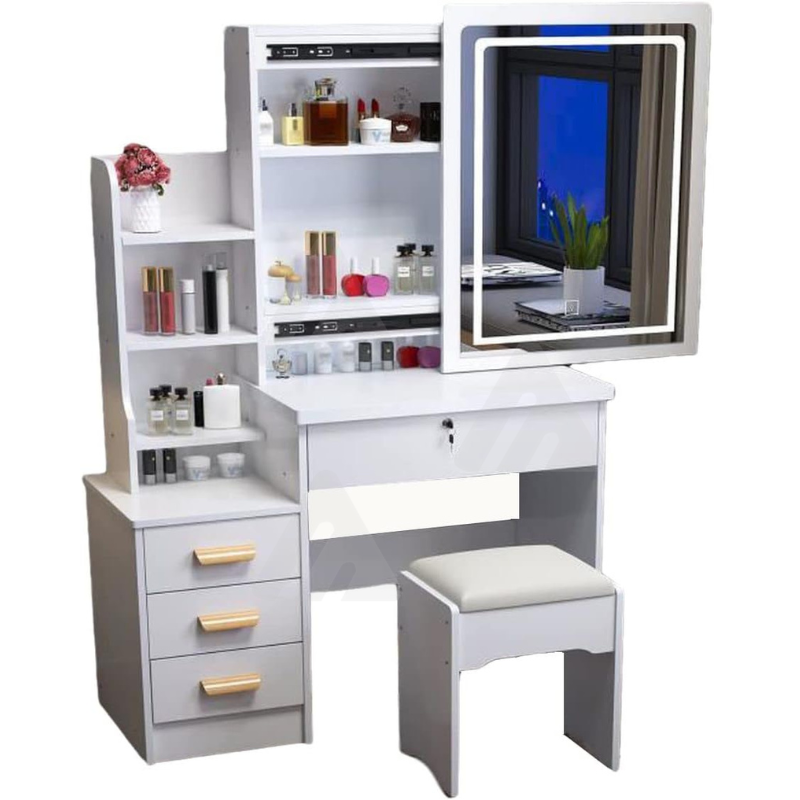 Tavolo da toeletta a LED con specchio...