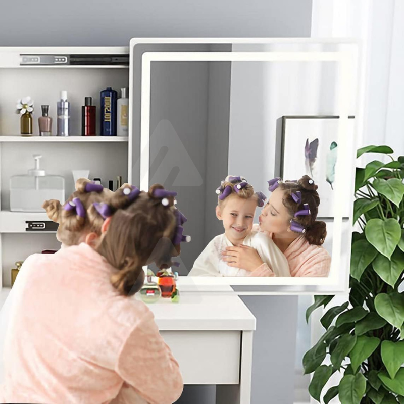 Tavolo da toeletta a LED con specchio...