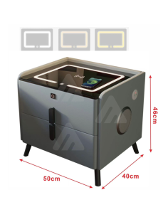 Tavolino con altoparlante Bluetooth , comodino... 2