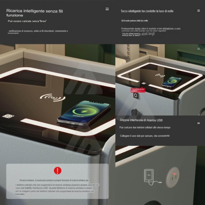 Tavolino con altoparlante Bluetooth , comodino...