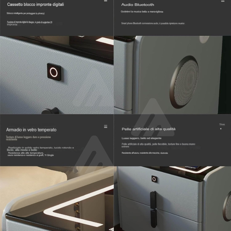 Tavolino con altoparlante Bluetooth , comodino...