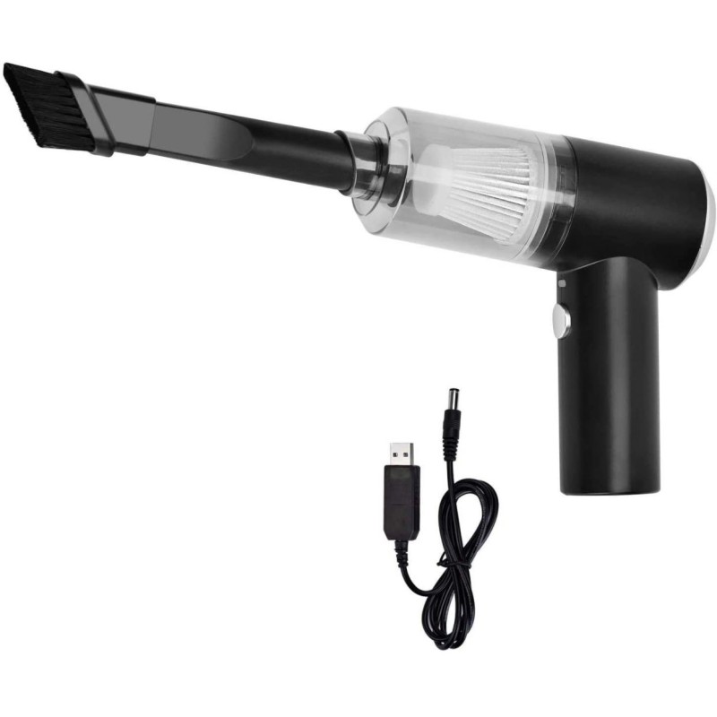 Mini Aspirapolvere Senza Fili Portatile – 6000 Pa, Con Luci LED, 1500 MAh, Per Auto, Desktop E Macchina Da Cucire