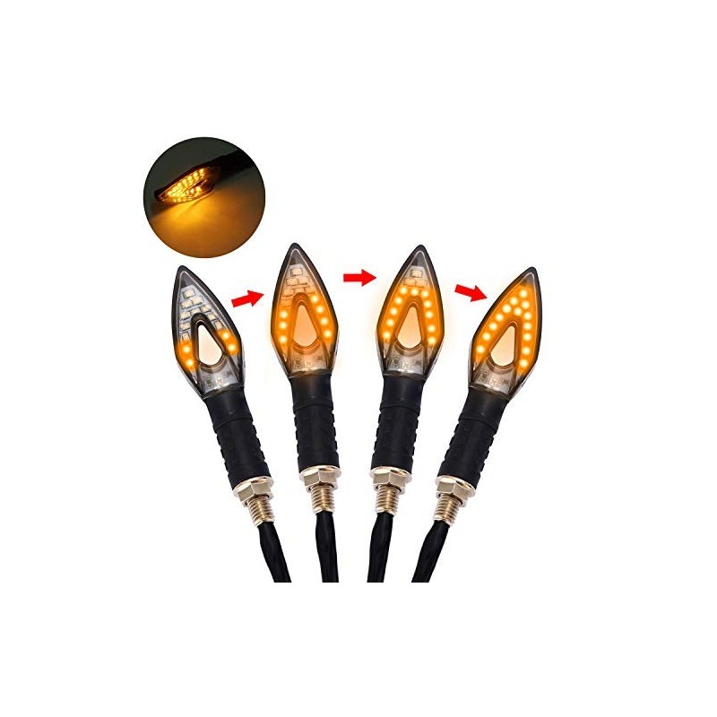 2 indicatori di direzione LED moto