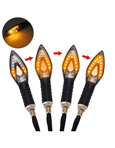 2 indicatori di direzione LED moto