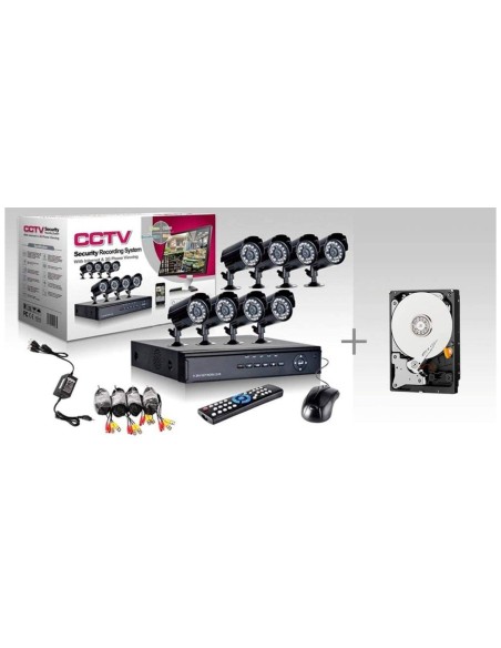 Kit Videosorveglianza 8 telecamere 8 canali