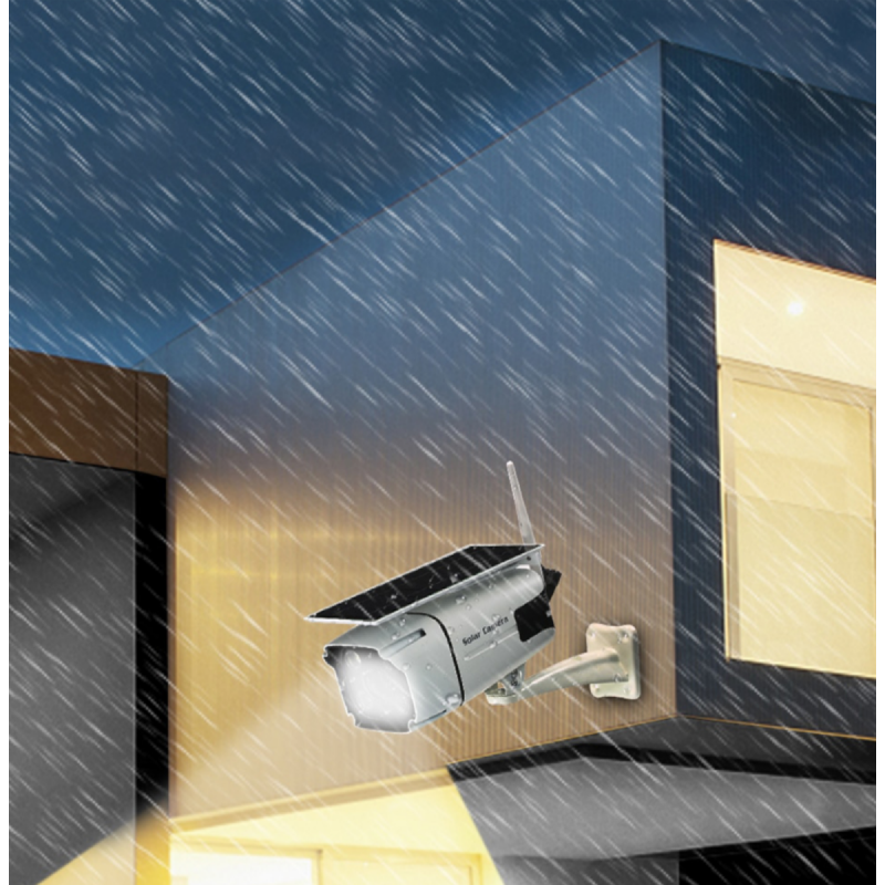 Telecamera ip wifi esterno con pannello solare