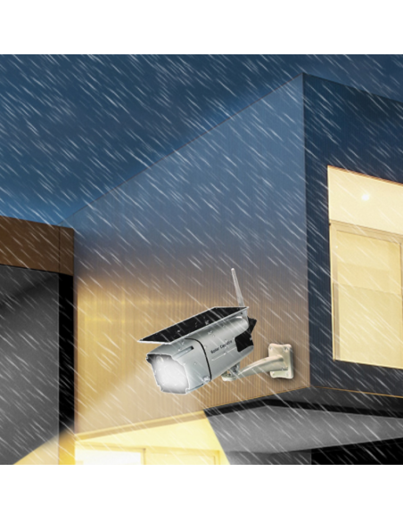 Telecamera ip wifi esterno con pannello solare