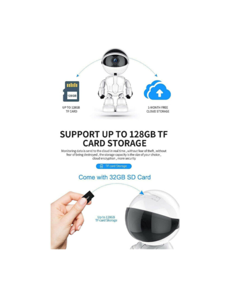 Robot videocamera sorveglianza ip wireless