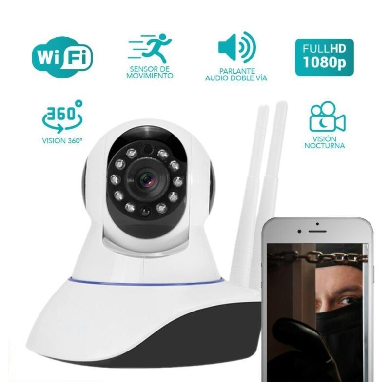 Telecamera IP senza fili, Full HD, robotizzata