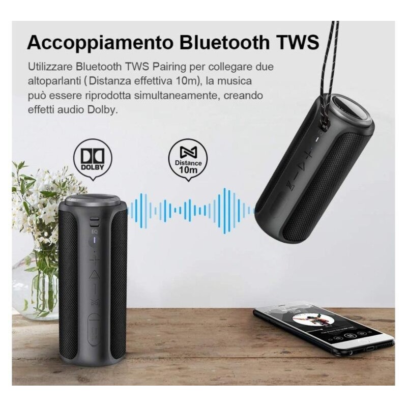 Cassa Bluetooth 40W, Altoparlante