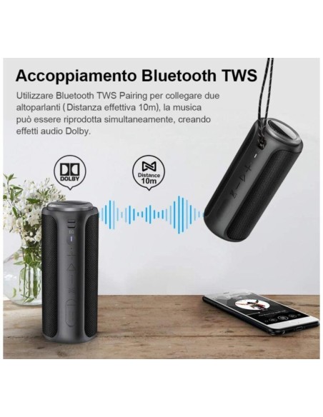 Cassa Bluetooth 40W, Altoparlante