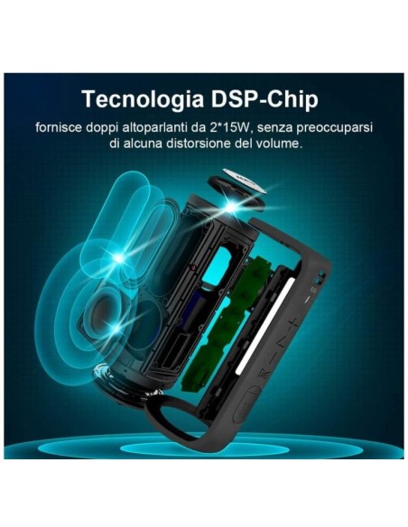 Cassa Bluetooth 40W, Altoparlante