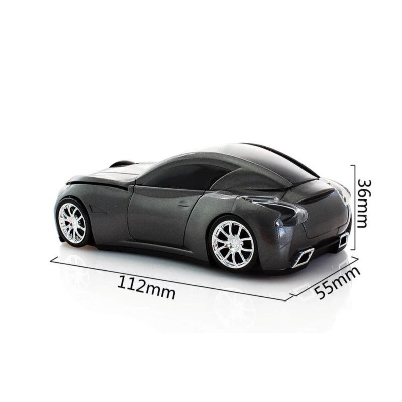 Mouse senza fili automobile sportiva