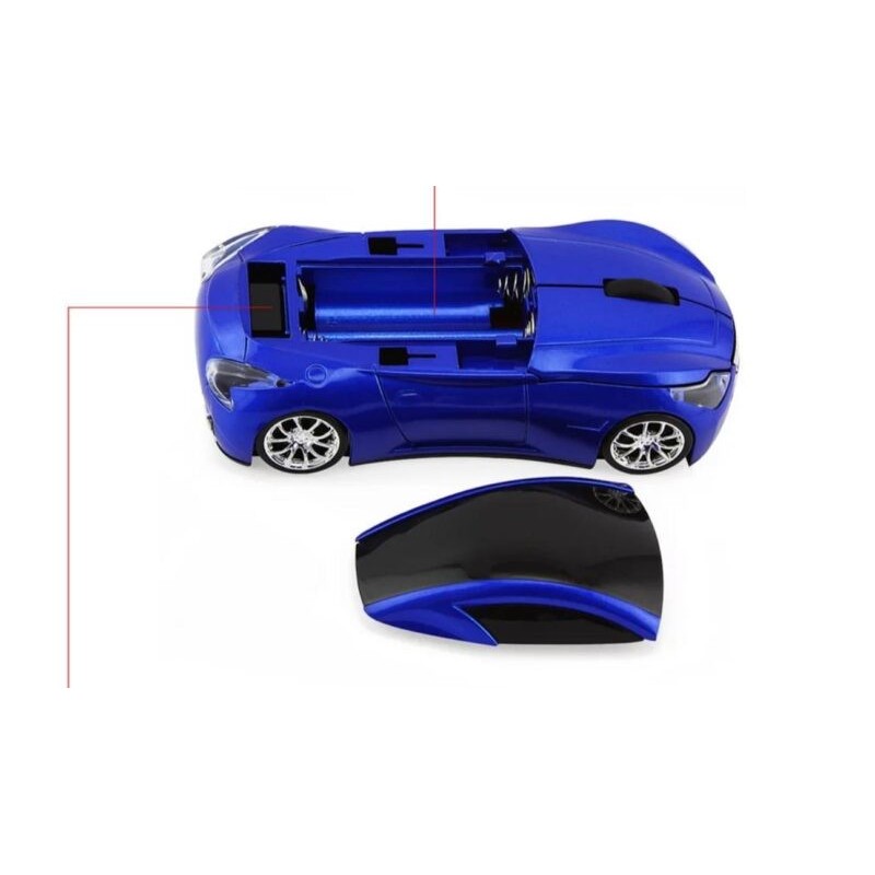 Mouse senza fili automobile sportiva