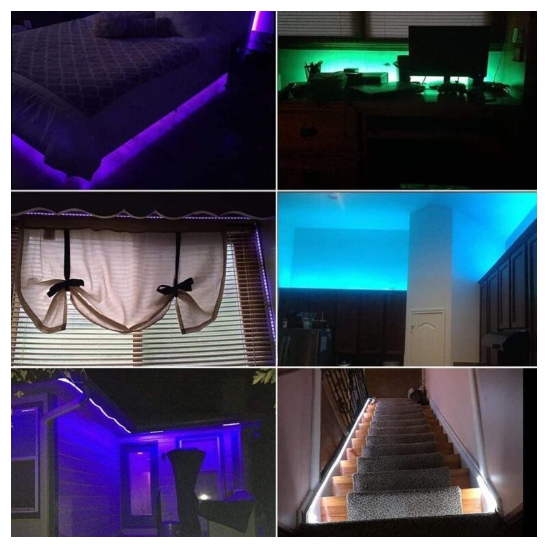 Striscia LED rgb 5m, con telecomando a 24 pulsanti