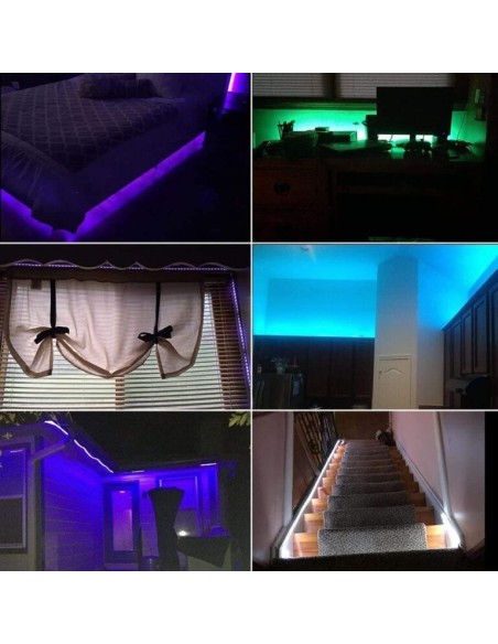 Striscia LED rgb 5m, con telecomando a 24 pulsanti