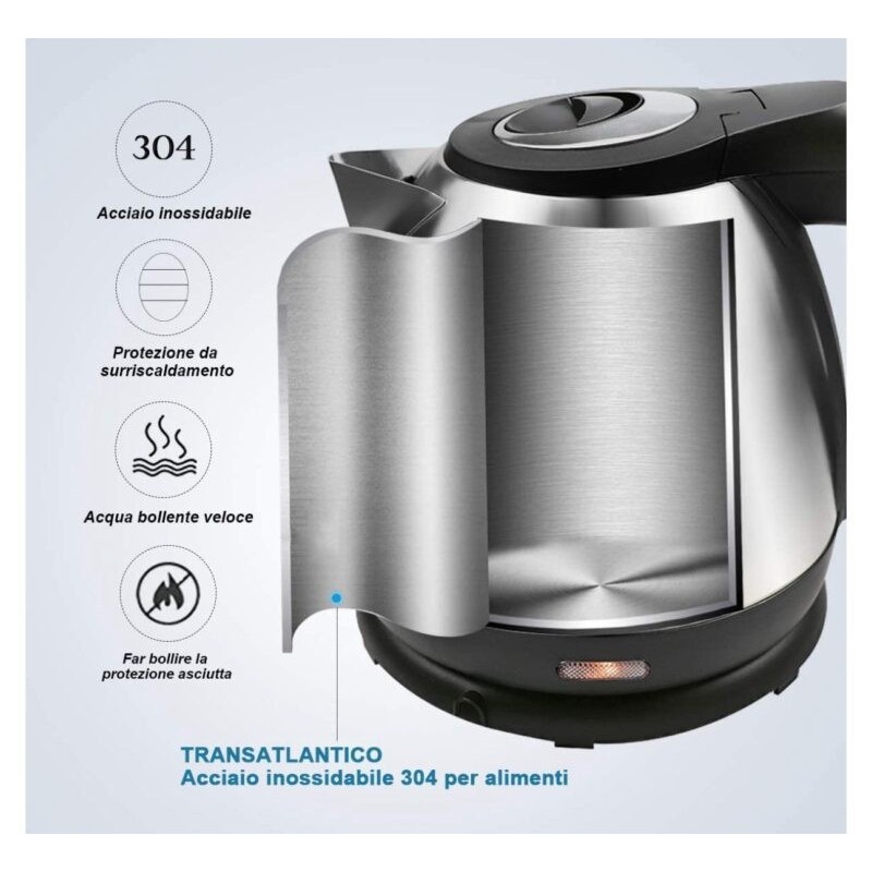 Bollitore Elettrico 1,2L 1630W