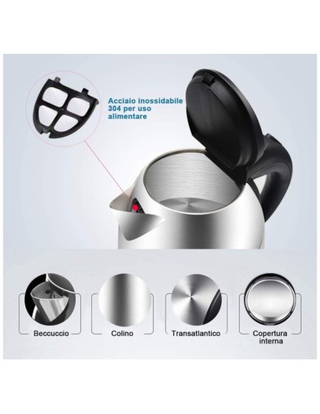 Bollitore Elettrico 1,2L 1630W