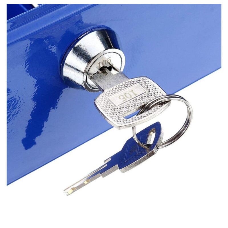 Cassaforte di sicurezza con chiavi e vassoio