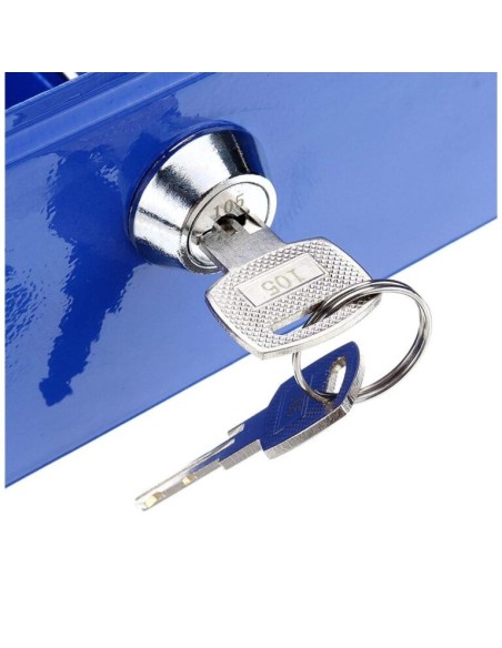 Cassaforte di sicurezza con chiavi e vassoio