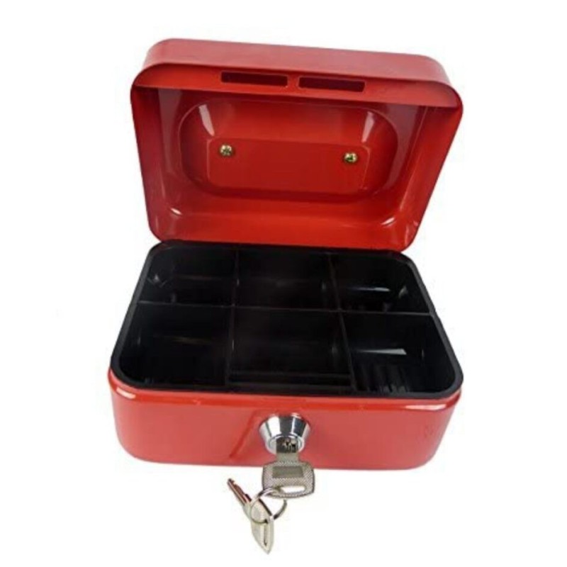Cassaforte di sicurezza con chiavi e vassoio