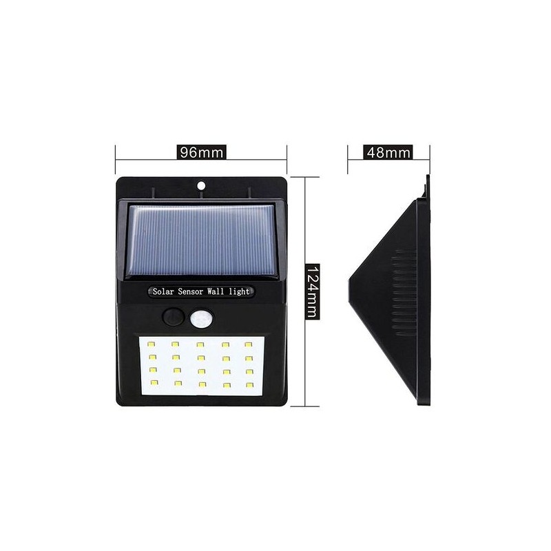 LED luce sensore movimento pannello solare...