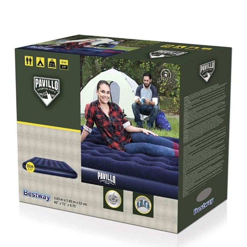 Materassino gonfiabile campeggio 203 x 183 cm