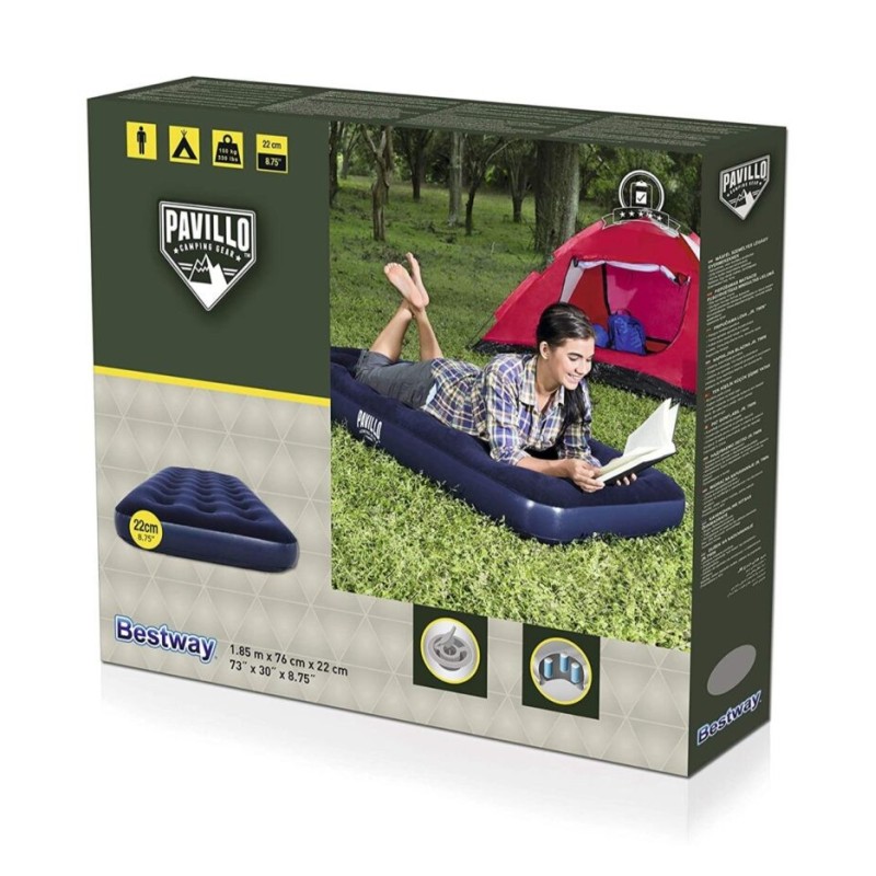 Materassino gonfiabile campeggio 185 x 76 x 22 cm