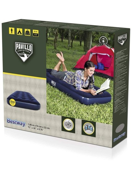 Materassino gonfiabile campeggio 185 x 76 x 22 cm