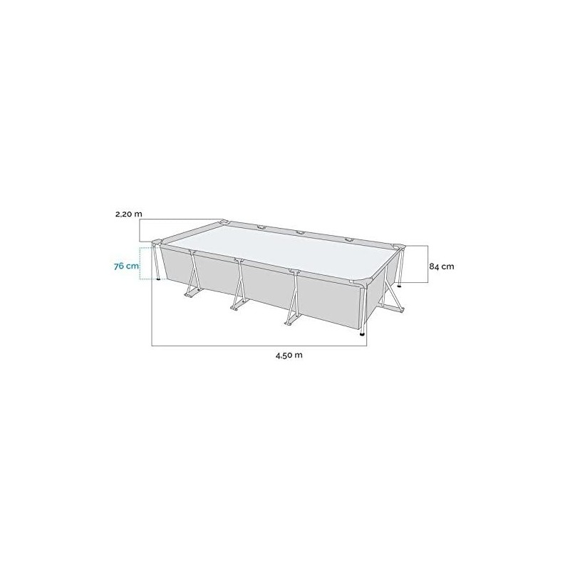 Intex 28273 Piscina rettangolare, 450 x 220 x...