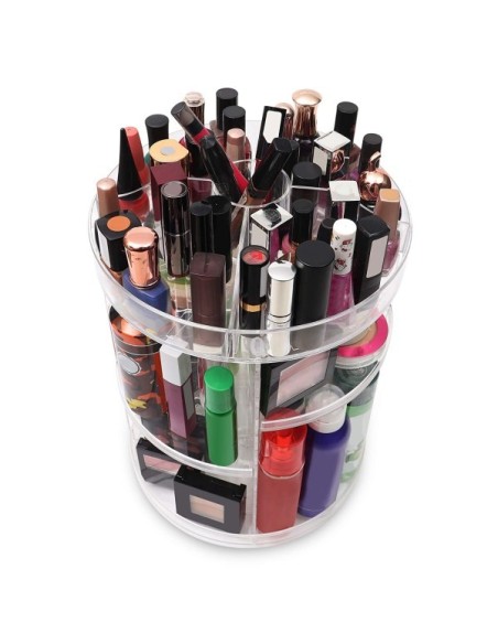 Espositore girevole 360 gradi porta trucco cosmetici