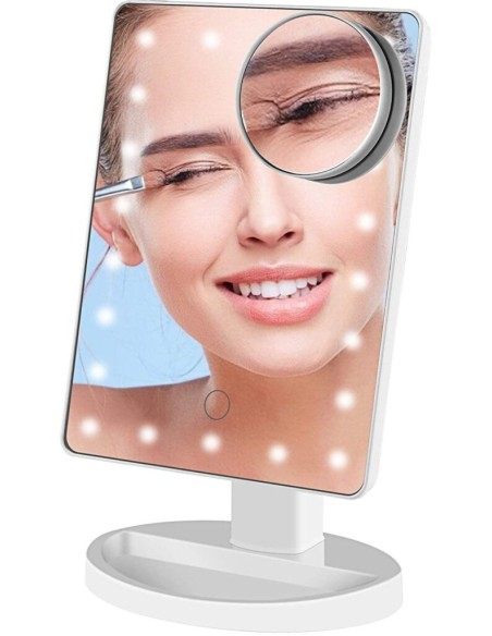 Specchio per il trucco con luce LED