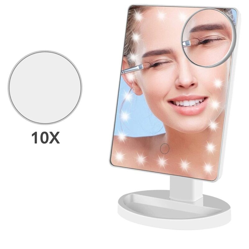 Specchio per il trucco con luce LED