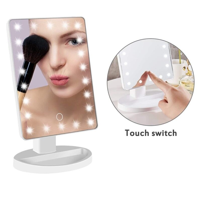 Specchio per il trucco con luce LED