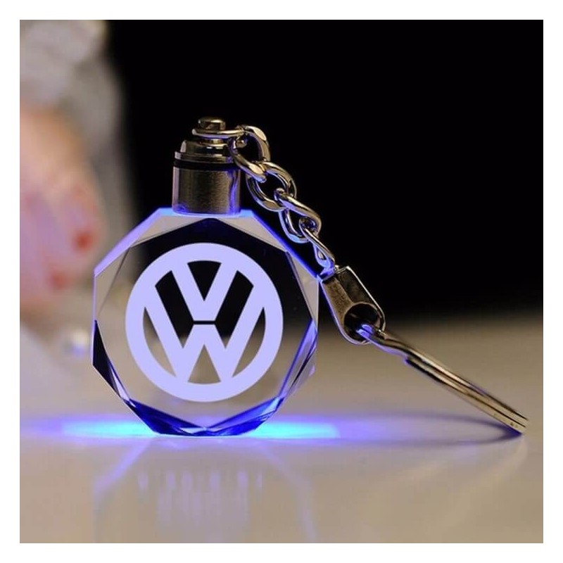 Portachiavi con Logo Volkswagen con luci LED