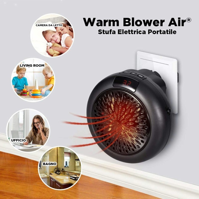 Stufa elettrica 900W