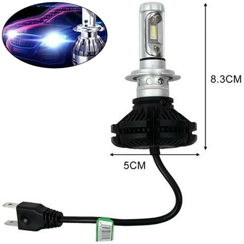 Kit luci led H7 7200LM 60W