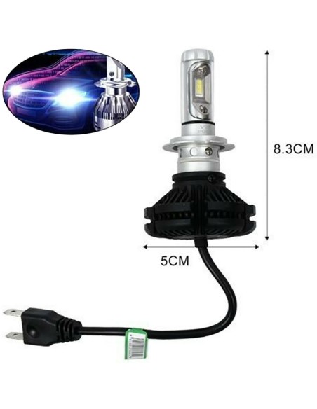 Kit luci led H7 7200LM 60W