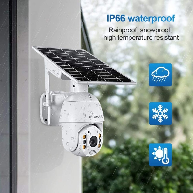 Telecamera wifi hd, pannelo solare e batteria