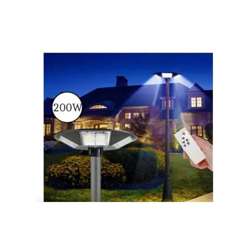 Faro led pannello solare 200W con staffa