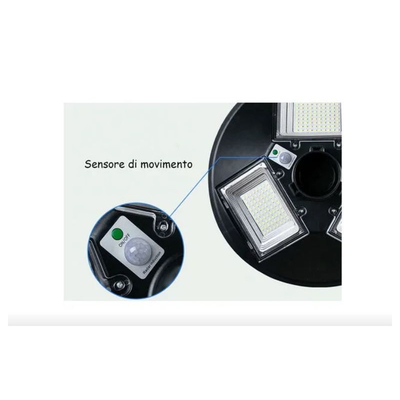 Faro led pannello solare 150W con staffa