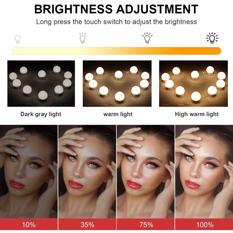 10 Lampadine led luci da specchio makeup