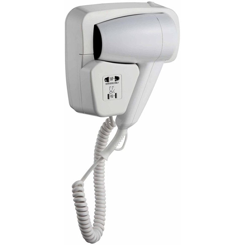 Asciugacapelli phono da parete 1300W