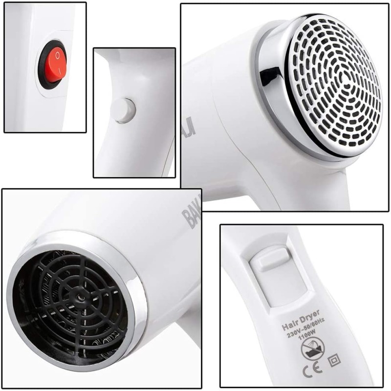 Asciugacapelli phono da parete 1100W